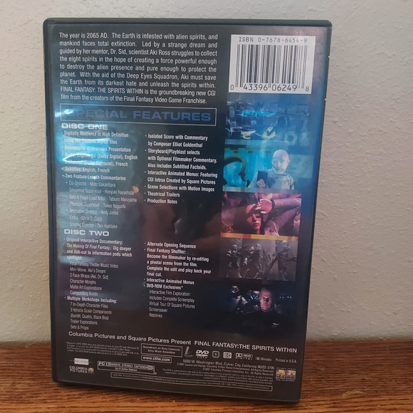 Final Fantasy - The Spirits Within (Special Edition)  Pre-Owned Tested Working - Picture 2 of 2